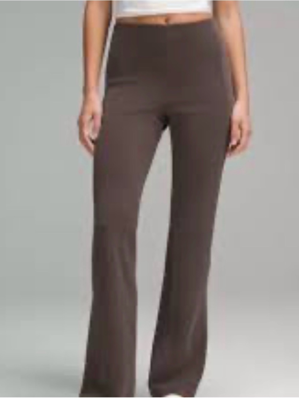 Lululemon Brushed Softstreme Ribbed Zip-Flared Pants